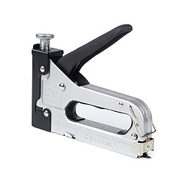 Степлер будівельний з регулюванням сили удару Polax 4-14 мм 100 скоб (24-005)