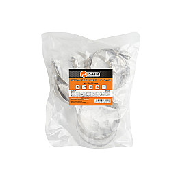 Хомут червячний Polax з нержавіючої сталі 50-70 мм (37-030)