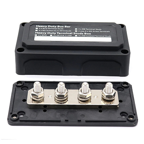 Распределительный блок с шиной Nectronix Heavy Duty Bus Bar до 300A черный 101065