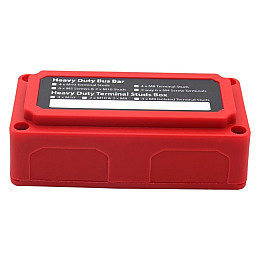 Розподільний блок з шиною Nectronix Heavy Duty Bus Bar до 300A червоний 101066