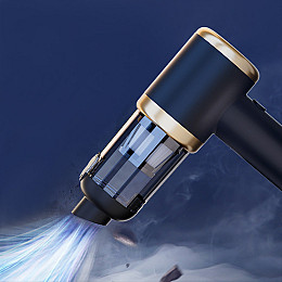 Автомобільний пилосос HELLO LEIBOO T-132 Black+Gold + сумка 120 Вт TYPE-C 2000 mAh