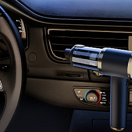 Автомобільний пилосос HELLO LEIBOO T-132 Black+Gold + сумка 120 Вт TYPE-C 2000 mAh