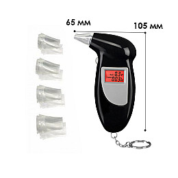 Алкотестер Lesko 11956 з дисплеєм та 5 мундштуками