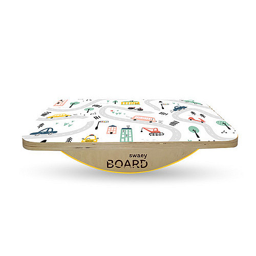 Деревянная балансировочная доска по Бильгоу без разметки SwaeyBoard EVA Road до 150 кг 55х33х10 см Разноцветный