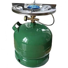 Газовий балон 5 л з пальником Rudyy Green 0306