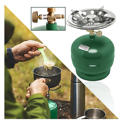 Газовий балон 8 л з пальником Green 0307