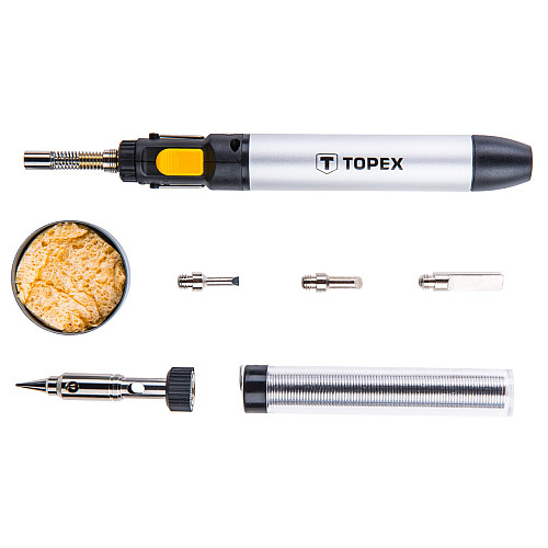Микрогорелка горелка газовая Topex 44E108 12 мл 4 насадки