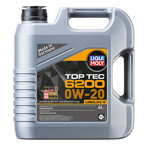 Синтетичне моторне масло Liqui Moly Top Tec 6200 0W20 4 л