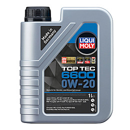 Синтетическое моторное масло Liqui Moly Top Tec 6600 0W20 1 л