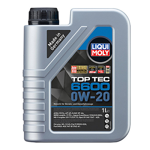 Синтетическое моторное масло Liqui Moly Top Tec 6600 0W20 1 л