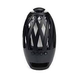 Беспроводная Bluetooth колонка SUNROZ Flame Atmosphere BTS-596 LED Камин Black (SUN0114)