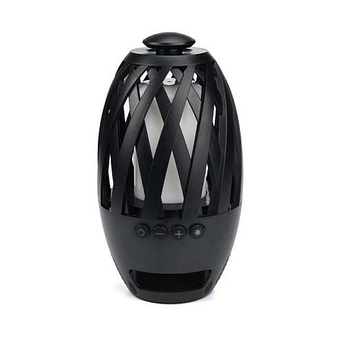 Бездротова Bluetooth колонка SUNROZ Flame Atmosphere BTS-596 LED Камін Black (SUN0114)