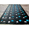 Наклейки букви на клавіатуру KeyBoard Російський/Англійський 11x13 мм Чорний/сині російські букви (gab_krp40xJwX17564)