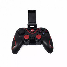 Геймпад беспроводной для смартфона Terios T3 Bluetooth Черный с красным (UFGGBVVC97RH)