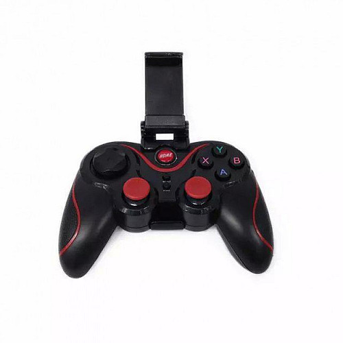 Геймпад безпровідний для смартфона Terios T3 Bluetooth Чорний з червоним (UFGGBVVC97RH)