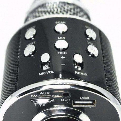 Беспроводной микрофон караоке UTM WS858 с чехлом Black
