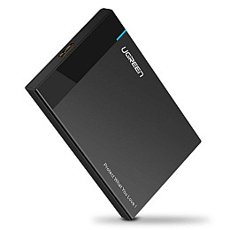 Внешний корпус для жесткого диска Ugreen US221 (HDD/SSD карман) SATA 2.5" USB 3.0 (Черный)