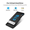 Внешний корпус для жесткого диска Ugreen US221 (HDD/SSD карман) SATA 2.5" USB 3.0 (Черный)
