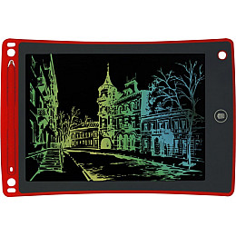Цветной графический планшет LCD-планшет для рисования Writing Tablet 12 дюймов Red (21723)