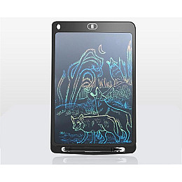 Цветной графический планшет LCD-планшет для рисования Writing Tablet 12 дюймов Black (2172312)