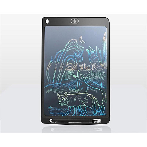 Колірний графічний планшет LCD-планшет для малювання Writing Tablet 12 дюймів Чорний (2172312)