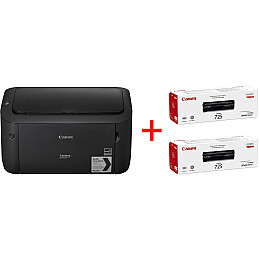 Принтер Canon i-SENSYS LBP6030B + Картриджи 725 2шт. (6474500)