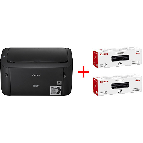 Принтер Canon i-SENSYS LBP6030B + Картриджи 725 2шт. (6474500)