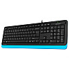 Клавіатура A4Tech FK10 Чорна/Синя USB