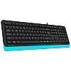 Клавіатура A4Tech FK10 Чорна/Синя USB