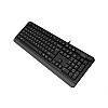 Клавіатура A4Tech FK10 Чорна/Сіра USB
