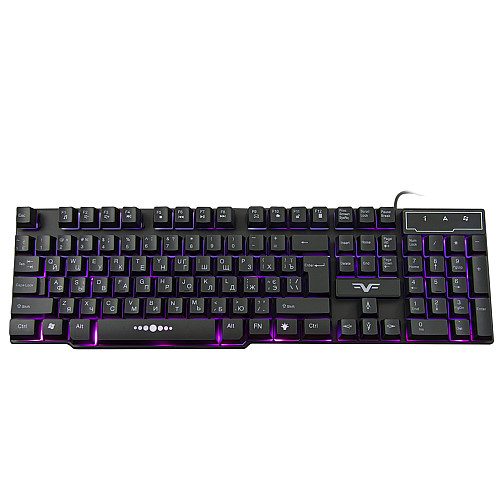 Клавиатура Frime Firefly II Black USB RUS/UKR (FLK19110)