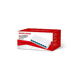 Комутатор настільний Mercusys MS108 8х10/100 Мбіт Білий