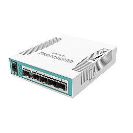 Комутатор MikroTik CRS106-1C-5S (400МГц/128Мб, 5xSFP, 1xCombo)
