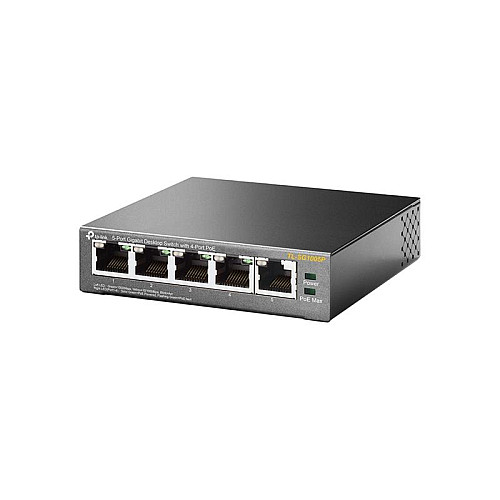 Коммутатор TP-Link TL-SG1005P 1хGE 4xGE PoE max 53W