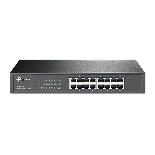 Коммутатор TP-Link TL-SG1016D (16хGE, металл)
