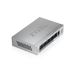 Коммутатор Zyxel GS1005HP (GS1005HP-EU0101F) (1xGE, 4xGE PoE+, max PoE 60W)