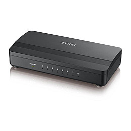 Комутатор ZYXEL GS-108S v2 (GS-108SV2-EU0101F) (8xGE, пластиковий корпус)