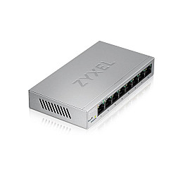 Коммутатор ZYXEL GS1200-8 (GS1200-8-EU0101F) (8xGE, металл, настольный, бесшумный, WebSmart)