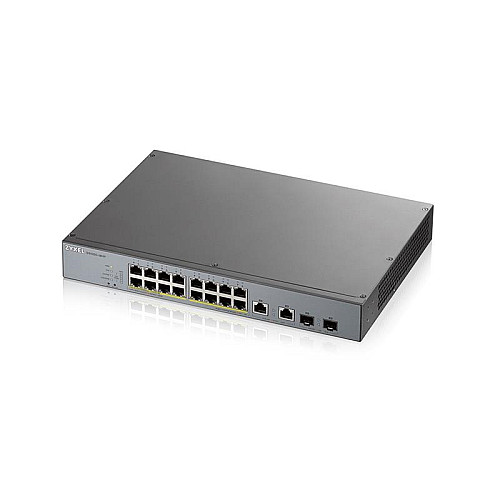 Коммутатор ZYXEL GS1350-18HP (16xGE PoE, L2, 2xRJ-45/SFP, PoE 250W, металл)