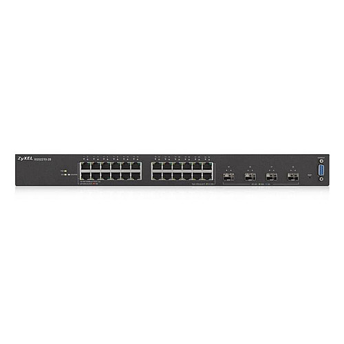 Коммутатор ZYXEL XGS2210-28 (24xGE, 4xSFP+, стекируемый (до 2), бесшумный, L2)
