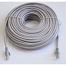 Патч-корд литой UTP Atcom RJ45 Cat.5e 30м серый 4964