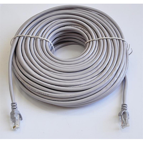 Патч-корд литой UTP Atcom RJ45 Cat.5e 30м серый 4964