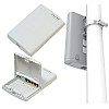 Маршрутизатор MikroTik PowerBox (RB750P-PBr2) (650MHz/64Mb, 5х100Мбіт, PoE out, вуличний)