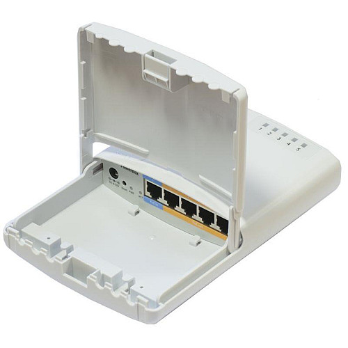 Маршрутизатор MikroTik PowerBox (RB750P-PBr2) (650MHz/64Mb, 5х100Мбіт, PoE out, вуличний)