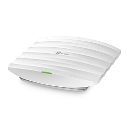 Точка доступу TP-Link EAP110 (1х100Мбіт, 300Mbps, 100мВт, 2,4Ghz, 20дБм, стельова, passive PoE, EAP Controller, 2х4дБі)