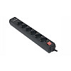 Фільтр живлення Real-el RS-6 Protect USB 3м Black
