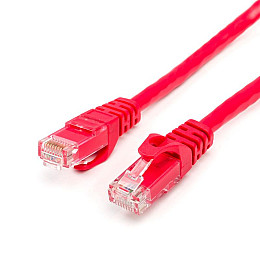 Патч-корд UTP Atcom RJ45 Cat.6 медь 1 м красный