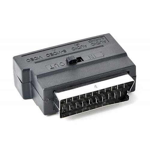 Адаптер Cablexpert SCART S-Video 3xRCA M/F чорний (CCV-4415) пакет