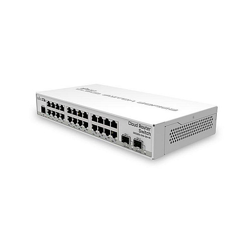 Коммутатор MikroTik CRS326-24G-2S+IN (24x1G, 2xSFP+, L3, настольный)