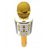 Беспроводный Bluetooth караоке микрофон с изменением голоса WSTER WS-858 Золотой Original Gold